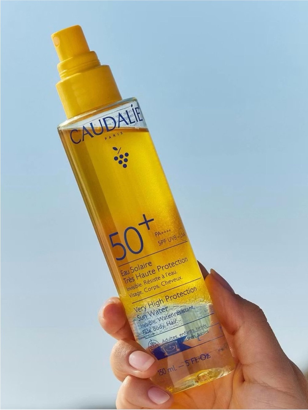 Caudalie SPF 50+ Sun Spray Very High Protection Water sunscreen